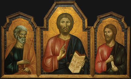 Fraternal love: Jesus and his brother, James (right)