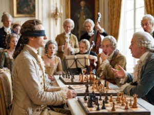 François-André Danican Philidor, composer turned blindfold king of the chessboard.