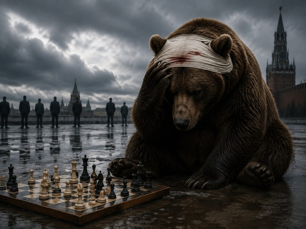 Bear with a sore head