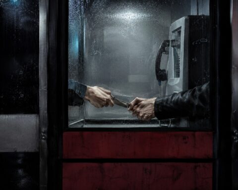 A knife-fight in a phone booth